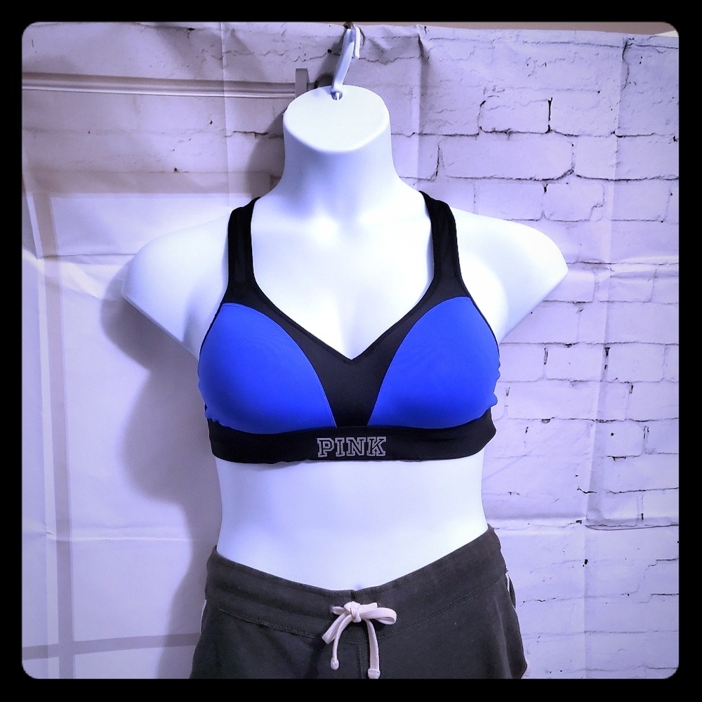 Pink Victoria Secret bra w/ "spell out"